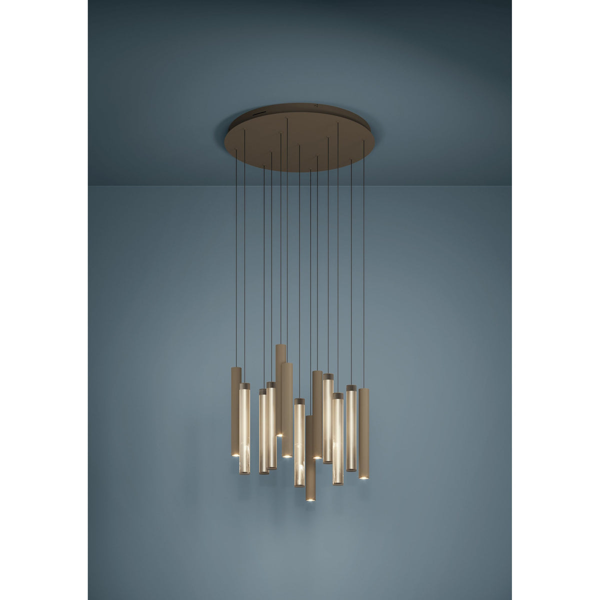 Clares 13 Light Pendant - Bronze