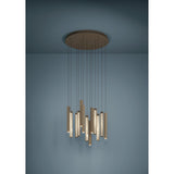 Clares 13 Light Pendant - Bronze