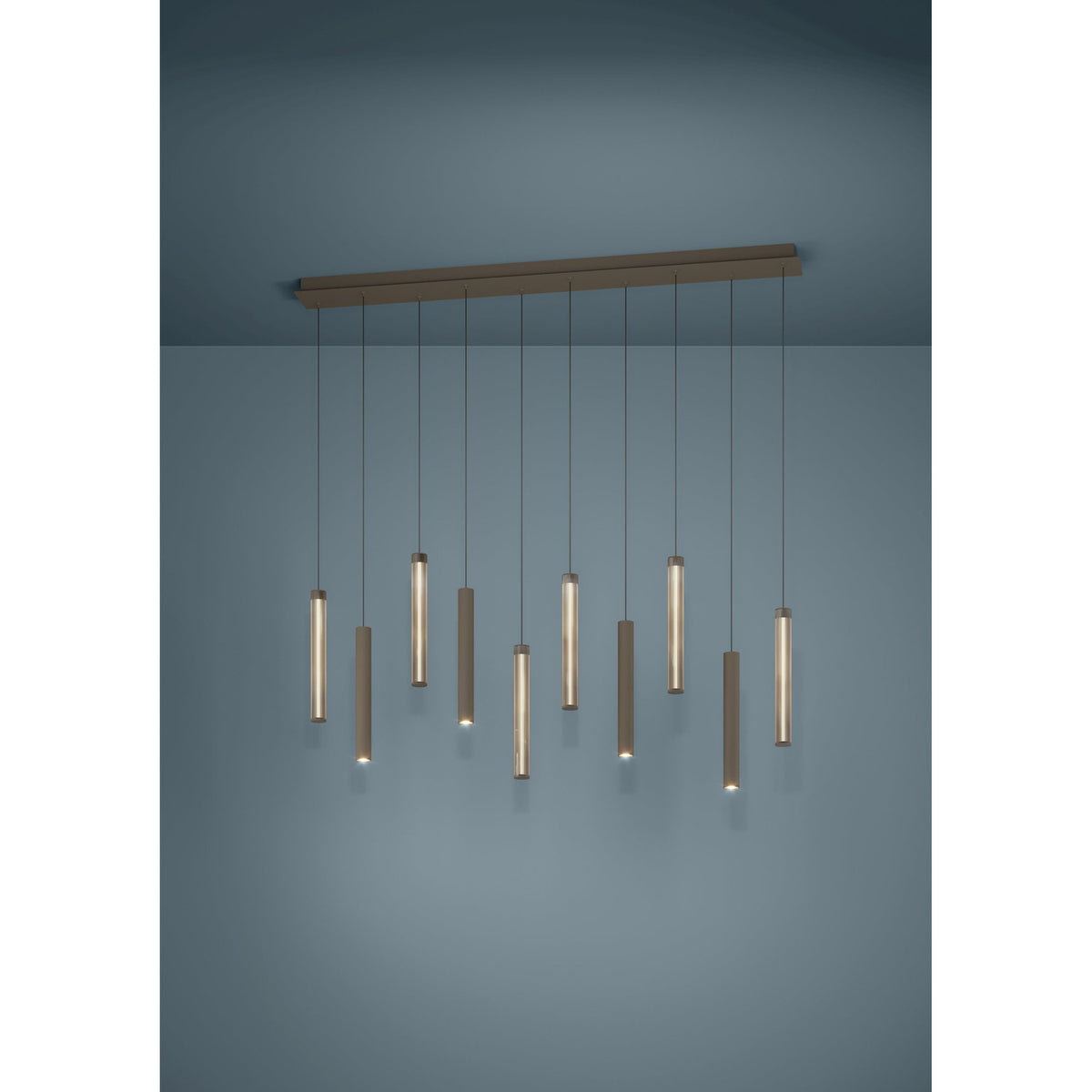 Clares Linear Pendant Light - Bronze