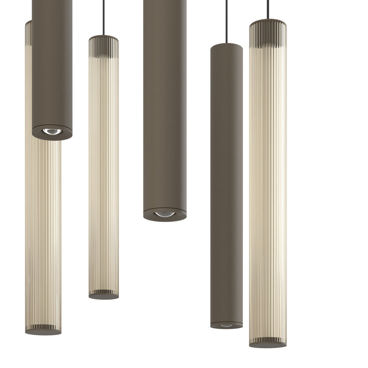 Clares Linear Pendant Light - Bronze