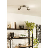 Clasanne 2 Light Spotlight Bar - Antique Nickel & Cream