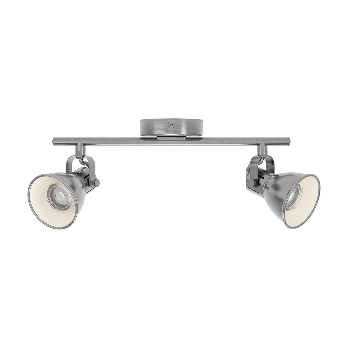 Clasanne 2 Light Spotlight Bar - Antique Nickel & Cream
