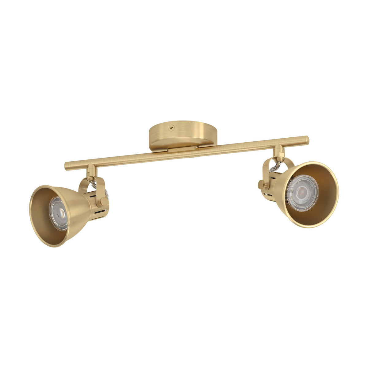 Clasanne 2 Light Spotlight Bar - Brushed Brass & Gold