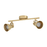 Clasanne 2 Light Spotlight Bar - Brushed Brass & Gold