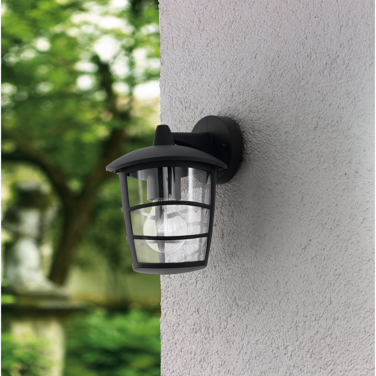 Clasvarne Downward Outdoor Wall Light - Black