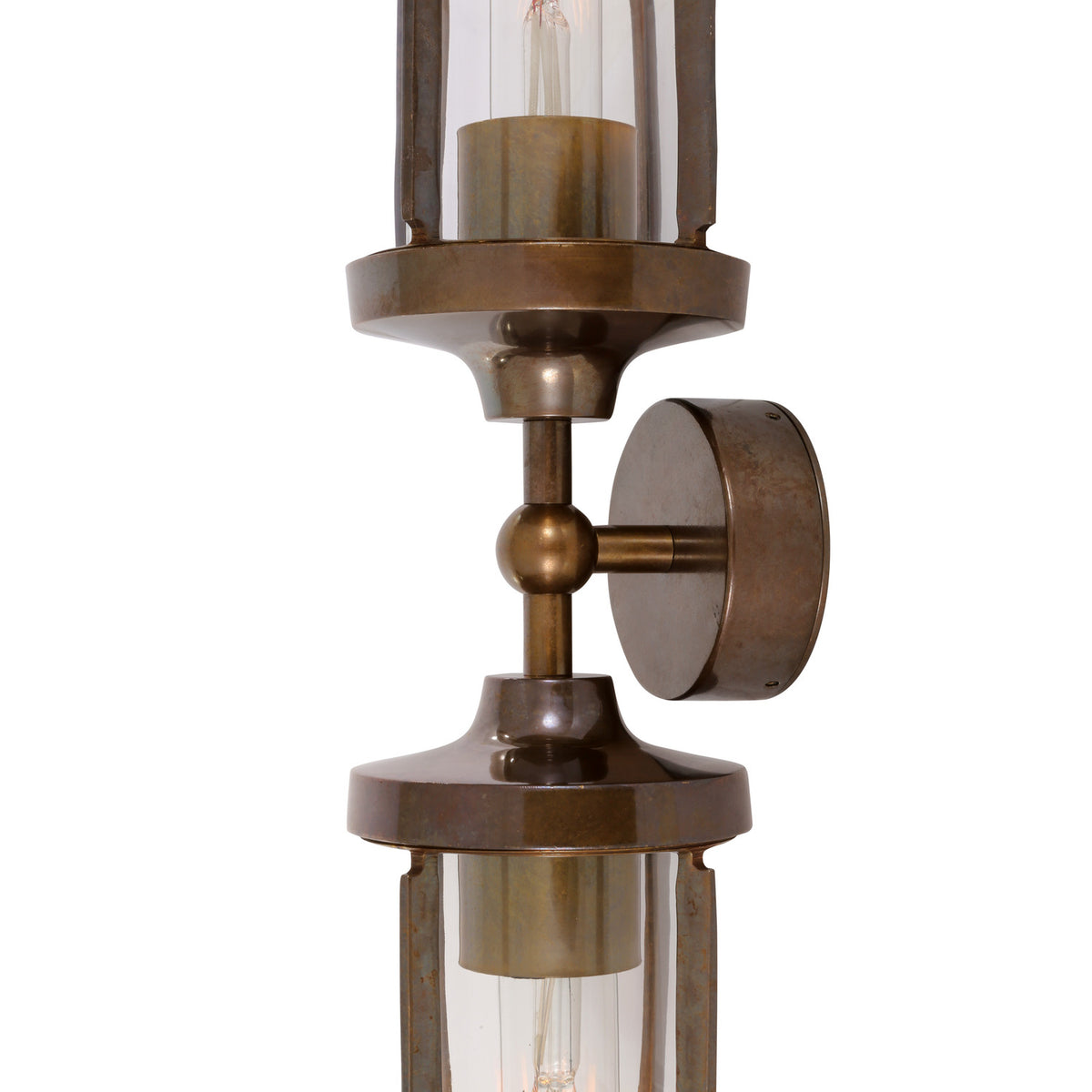 Clayton Glass Double Wall Light IP54
