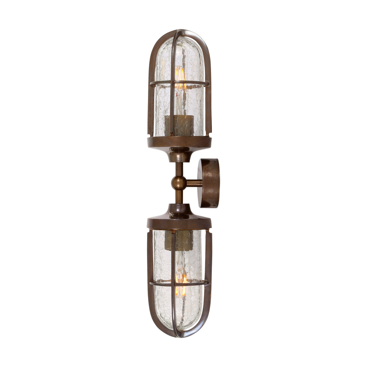 Clayton Glass Double Wall Light IP54