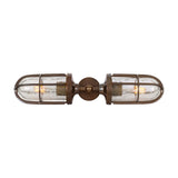 Clayton Glass Double Wall Light IP54