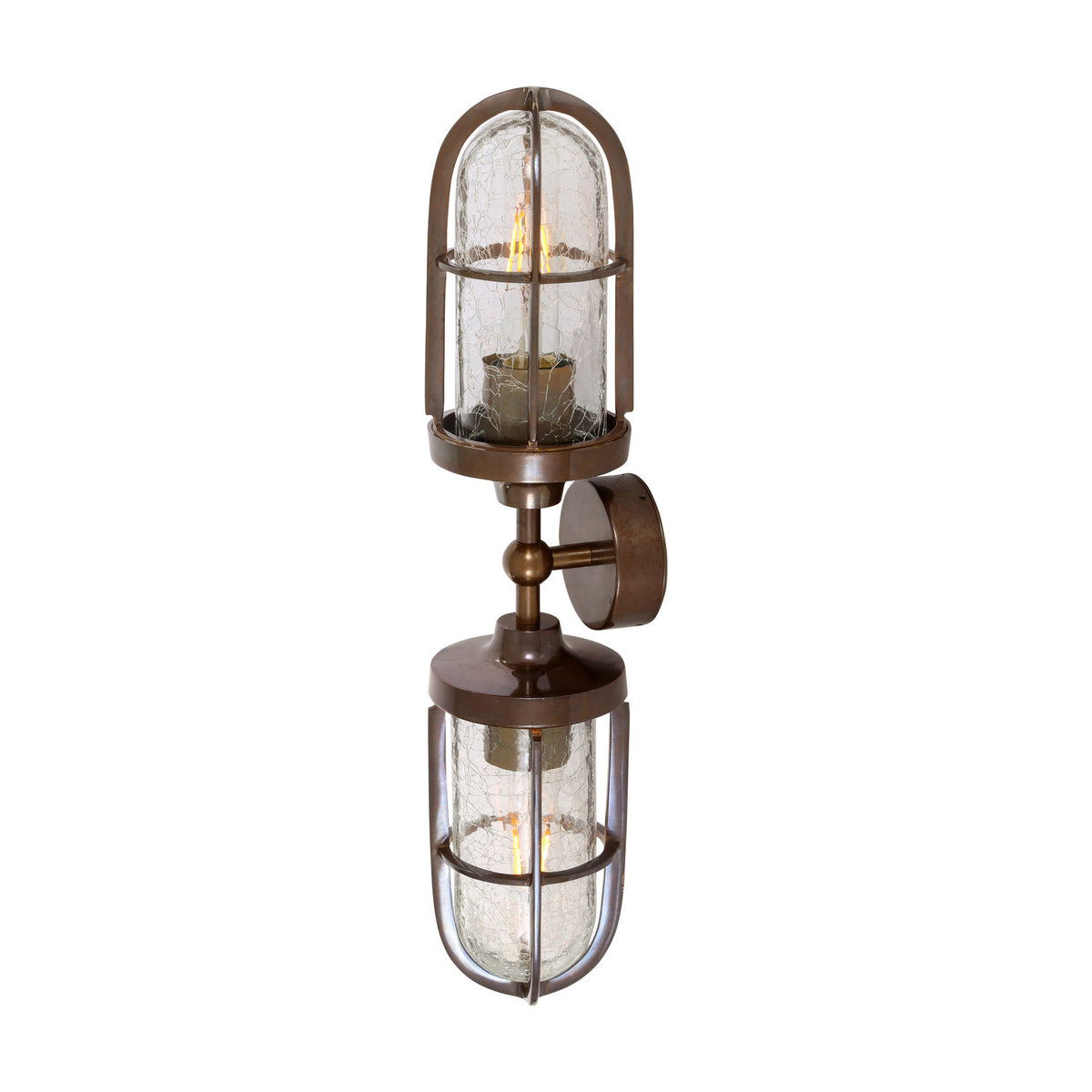 Clayton Glass Double Wall Light IP54