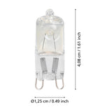 Clear Halogen Oven Bulb G9 40W 460lm Warm White Pack of 2
