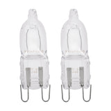Clear Halogen Oven Bulb G9 40W 460lm Warm White Pack of 2