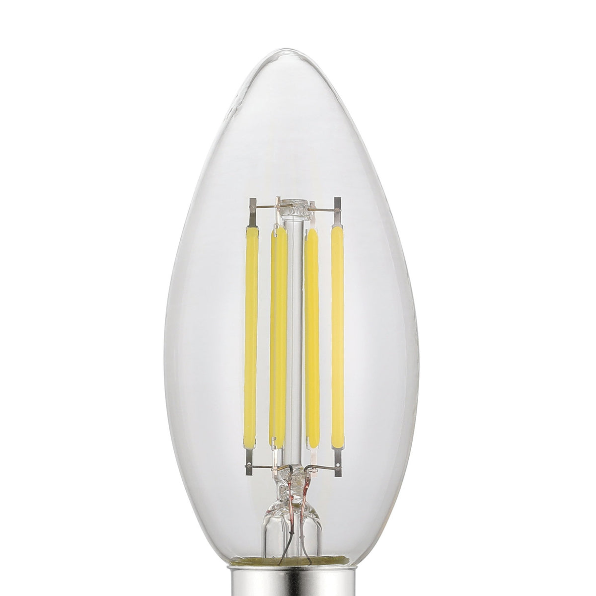 Clear LED Candle Bulb E14 C35 2.2W 470lm Warm White