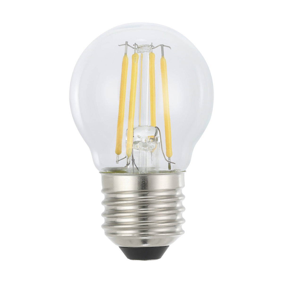 Clear LED Golf Ball Bulb E27 G45 470lm Warm White