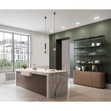 Clifton 5.8cm LED Pendant Light 7W 3000K - Black & Gold