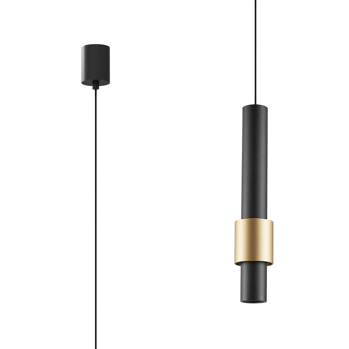 Clifton 5.8cm LED Pendant Light 7W 3000K - Black & Gold