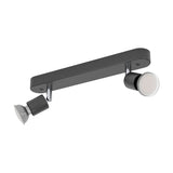Clinvessa 2 Light Spotlight Bar - Black & Chrome