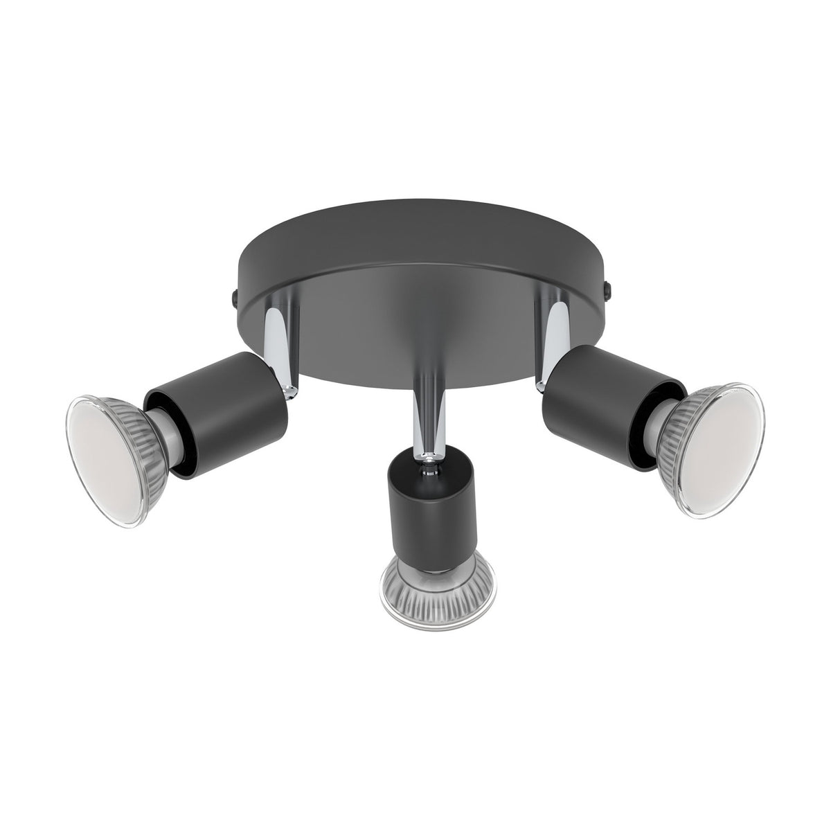 Clinvessa Ceiling Spotlight - Black & Chrome