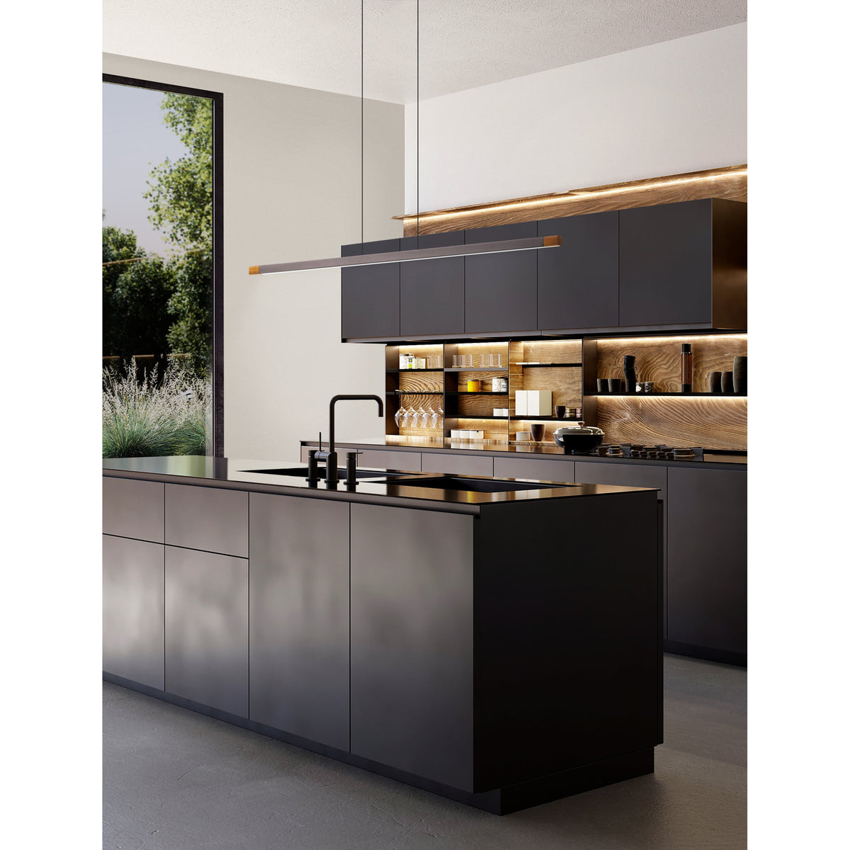 Clirmessa Pendant Light 126cm - Grey