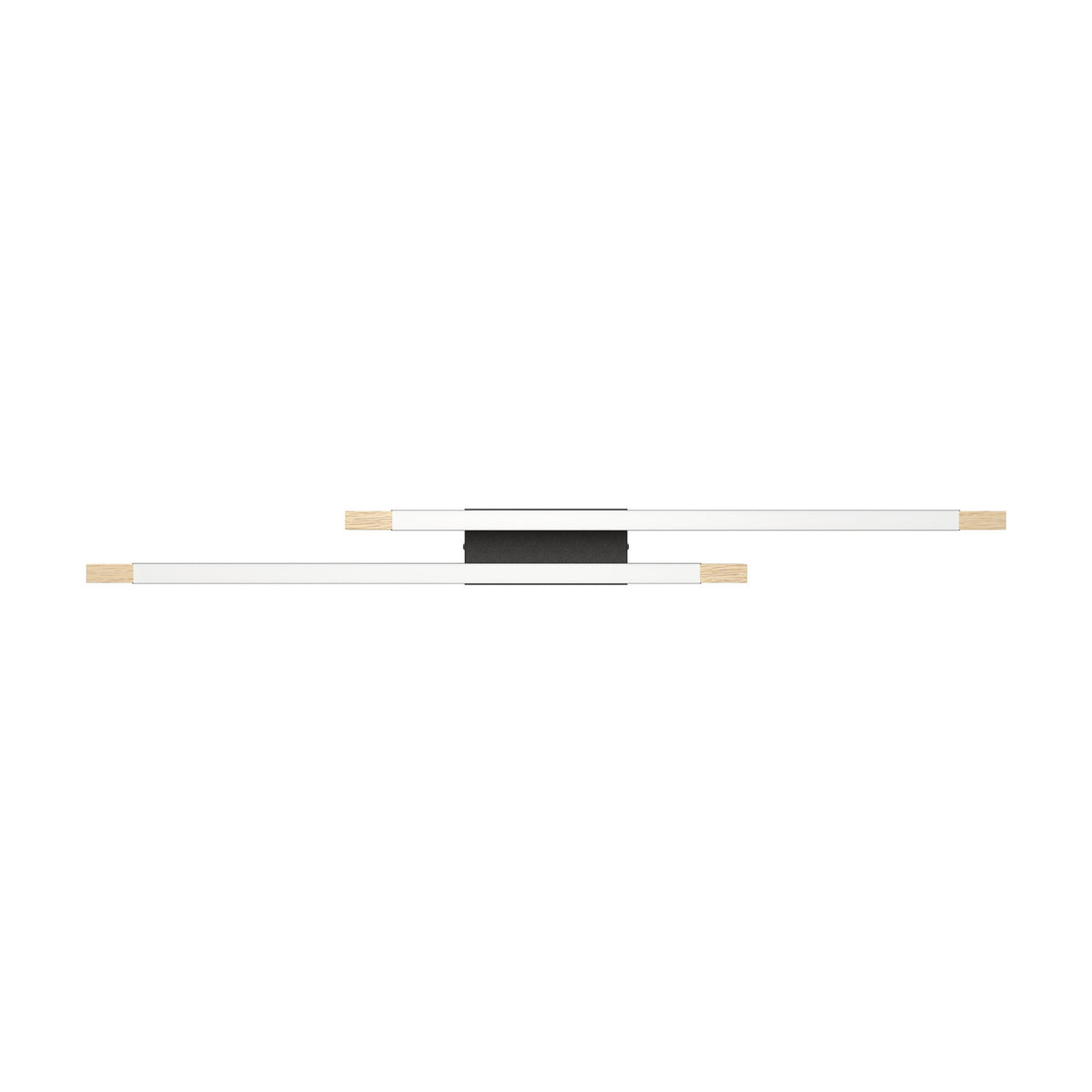 Clivane LED Flush Ceiling Light - Black & Brown
