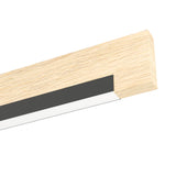 Clivane LED Flush Ceiling Light - Black & Brown