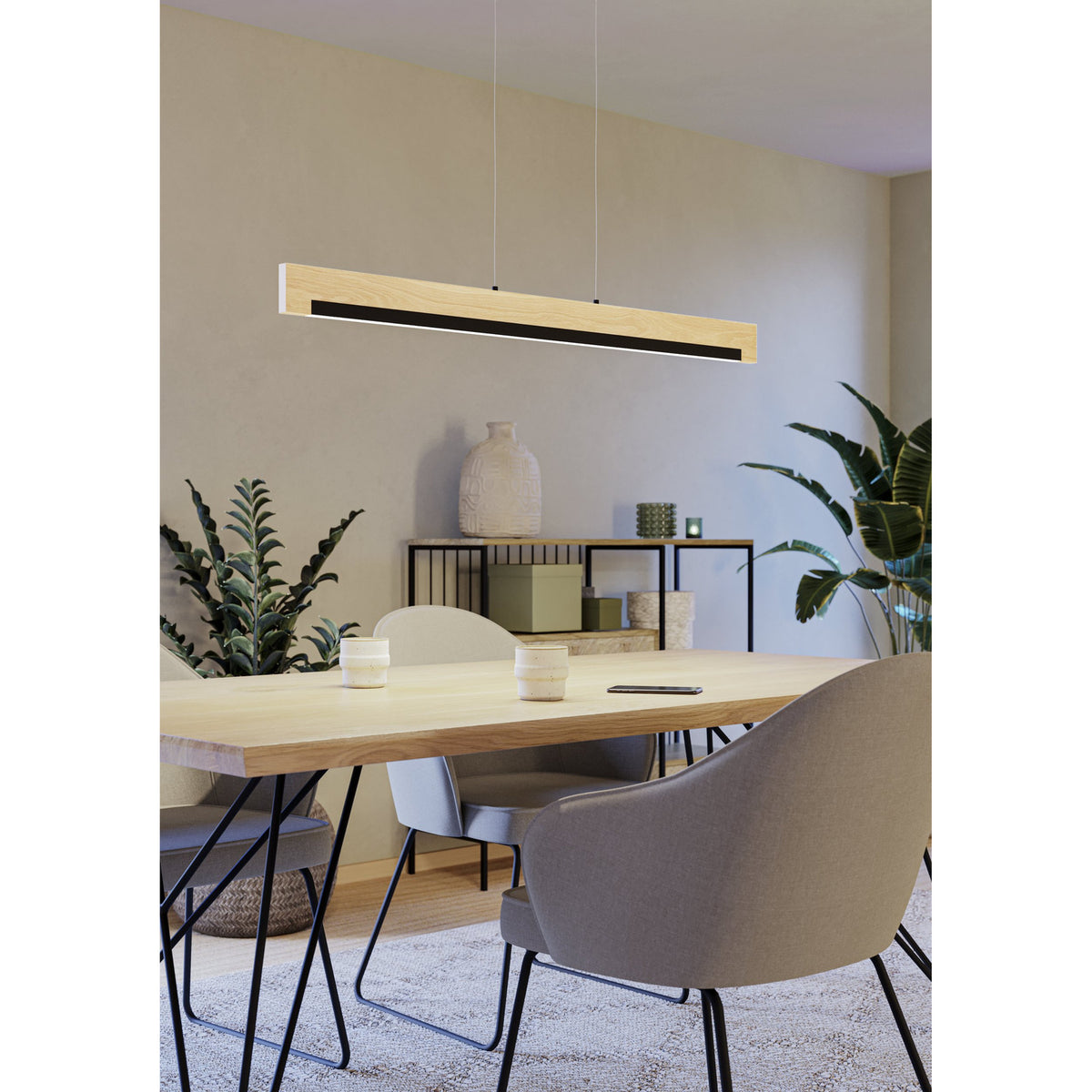 Clivane Pendant Light - Black & Brown