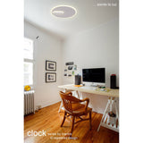 Clock CCT LED Flush Ceiling Light 30W 4000K - Sand White