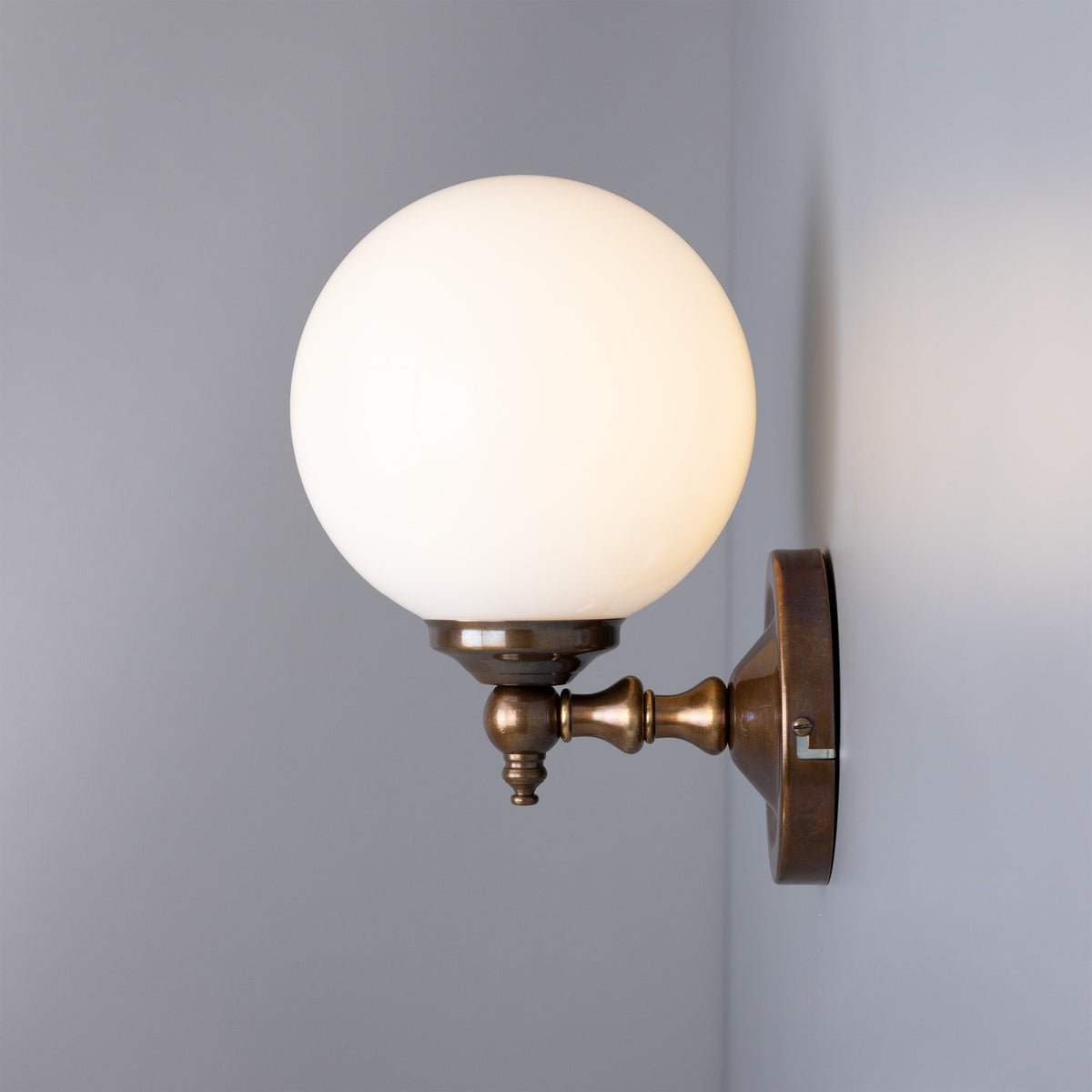 Cloghan Glass Globe Wall Light