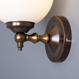 Cloghan Glass Globe Wall Light