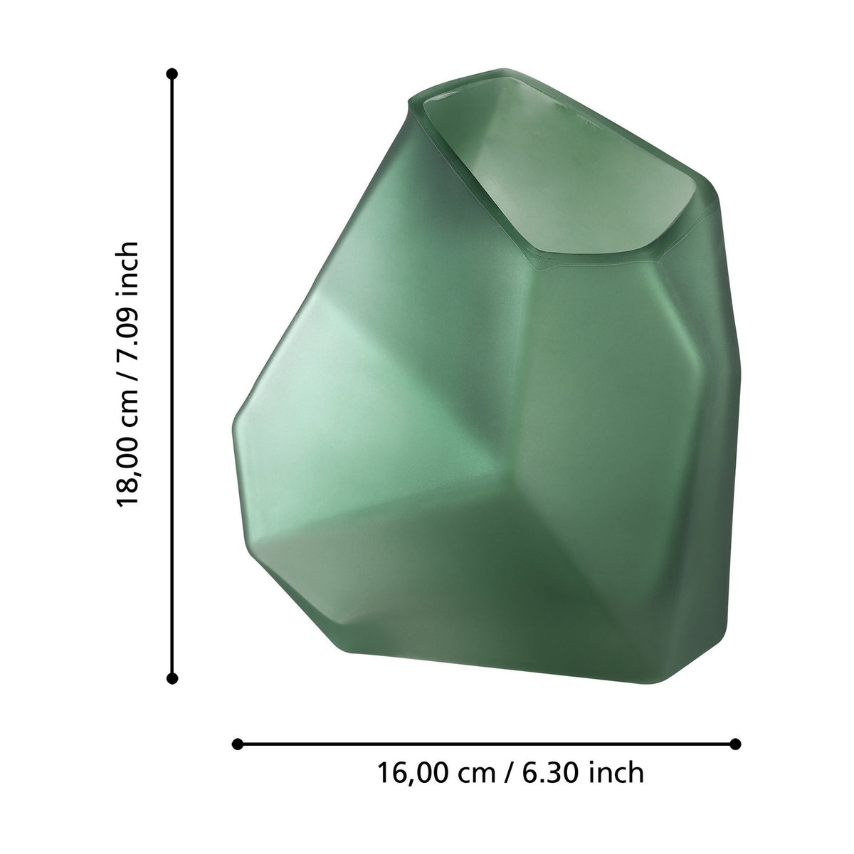 Clonony Glass Vase 18cm
