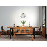 Clorbelle Smoked Glass Pendant Light 32.5cm - Black