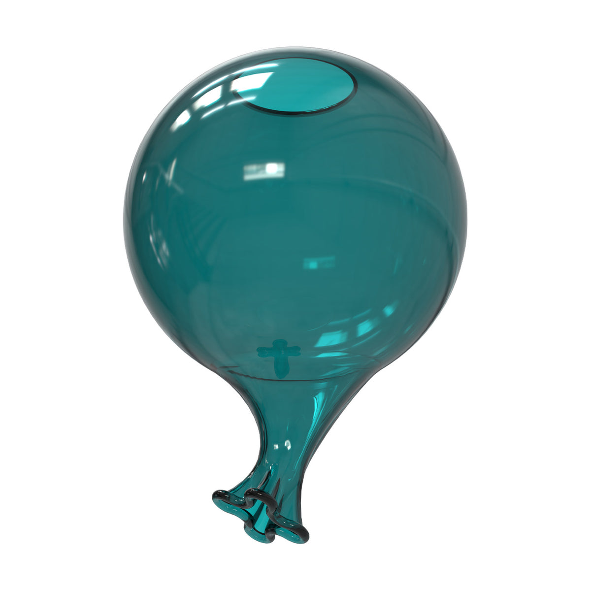 Clown 15cm Glass Light Shade - Green
