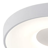 Coin Small Round CCT LED Flush Ceiling Light With Remote Control - White