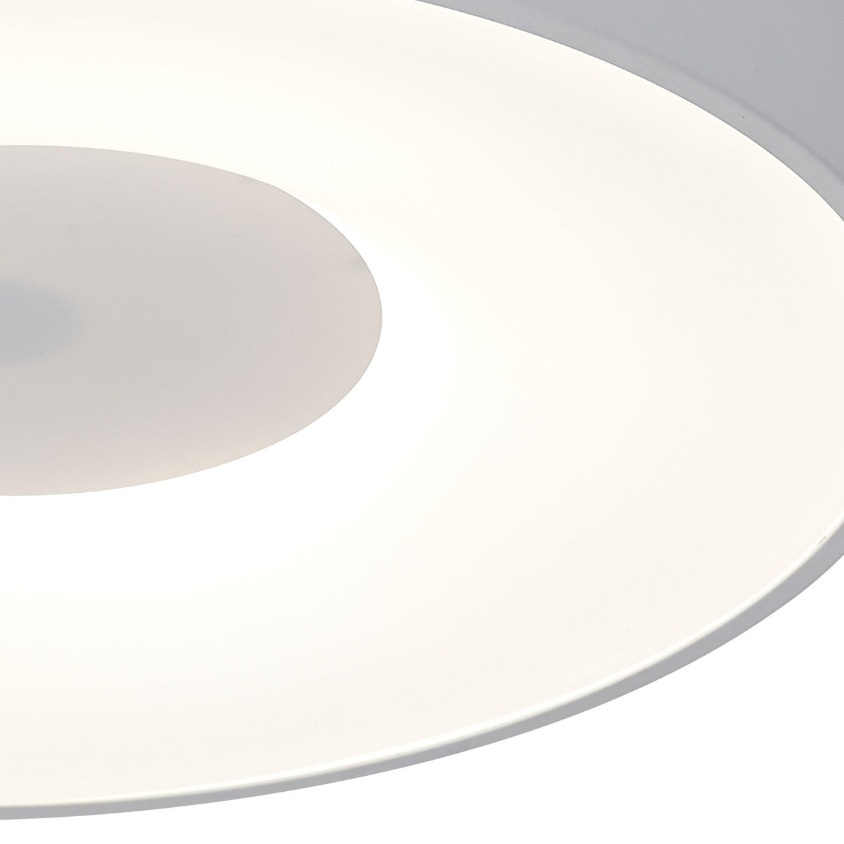 Coin Small Round CCT LED Flush Ceiling Light With Remote Control - White