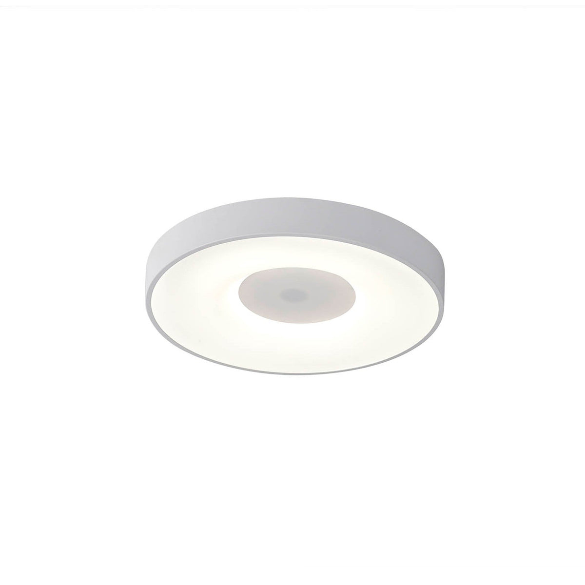 Small Coin Led Coin Small Round CCT LED Flush Ceiling Light With Remote Control - Whi ...