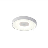 Coin Small Round CCT LED Flush Ceiling Light With Remote Control - White