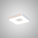 Coin Small Square CCT LED Flush Ceiling Light With Remote Control - White