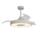 Coin Air CCT Dimmable LED Ceiling Retractable Fan Light With Remote & APP Control - White