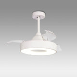 Coin Air CCT Dimmable LED Ceiling Retractable Fan Light With Remote & APP Control - White