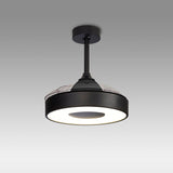 Coin Air CCT Dimmable LED Ceiling Retractable Fan Light With Remote & APP Control - Black