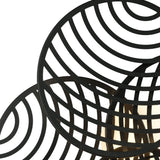 Collage 4 Ring LED Semi-Flush Ceiling Light 60W 3000K - Black