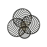 Collage 4 Ring LED Semi-Flush Ceiling Light 60W 3000K - Black