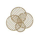 Collage 4 Ring LED Semi-Flush Ceiling Light 60W 3000K - Gold