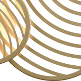 Collage 3 Ring LED Semi-Flush Ceiling Light 40W 3000K - Gold