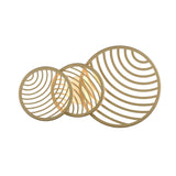 Collage 3 Ring LED Semi-Flush Ceiling Light 40W 3000K - Gold