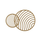 Collage 2 Ring LED Semi-Flush Ceiling Light 30W 3000K - Gold