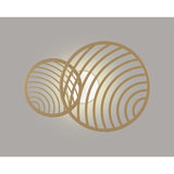 Collage 2 Ring LED Semi-Flush Ceiling Light 30W 3000K - Gold