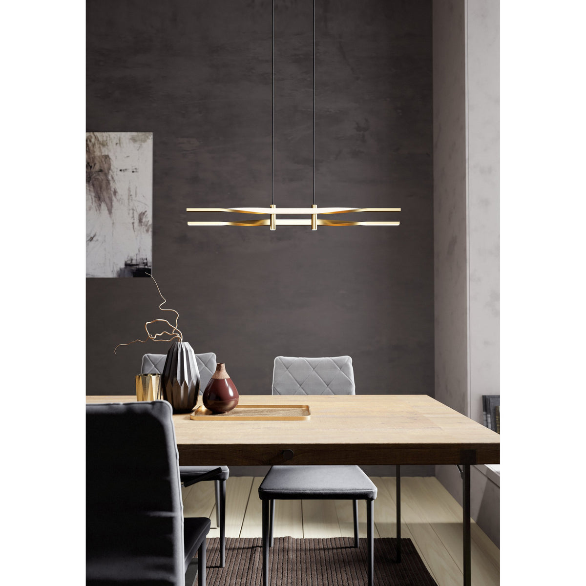 Colmeal Pendant Light - Brushed Brass