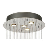 Colorado 4 Light Sphere Crystal Cluster Pendant Light - Polished Chrome