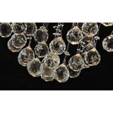 Colorado 4 Light Sphere Crystal Cluster Pendant Light - Polished Chrome