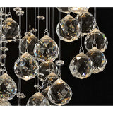 Colorado 4 Light Sphere Crystal Cluster Pendant Light - Polished Chrome